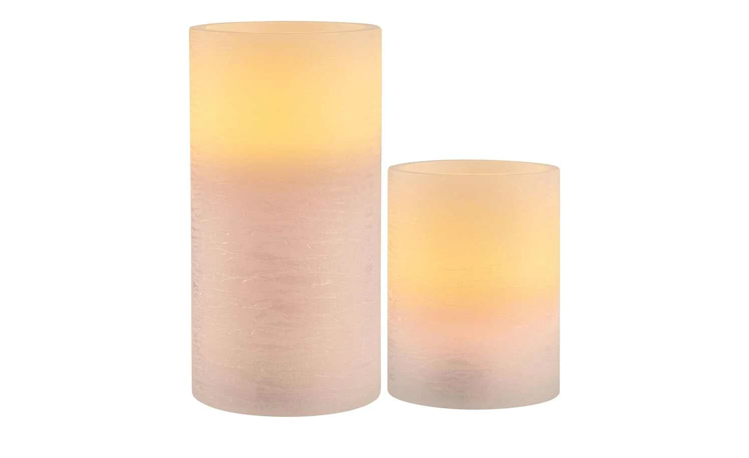 LED-Echtwachs-Kerzen 2er-Set, Flieder – Bild 6