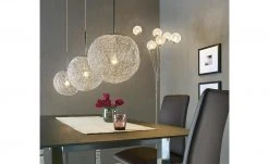 Paul Neuhaus Stehleuchte mit 6 kugelförmigen Schirmen