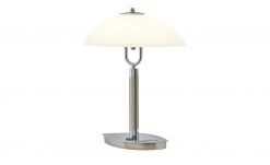 KHG LED- Tischleuchte, Schiffchenglas | Chrom