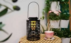 LED-Solar-Spieß, schwarz