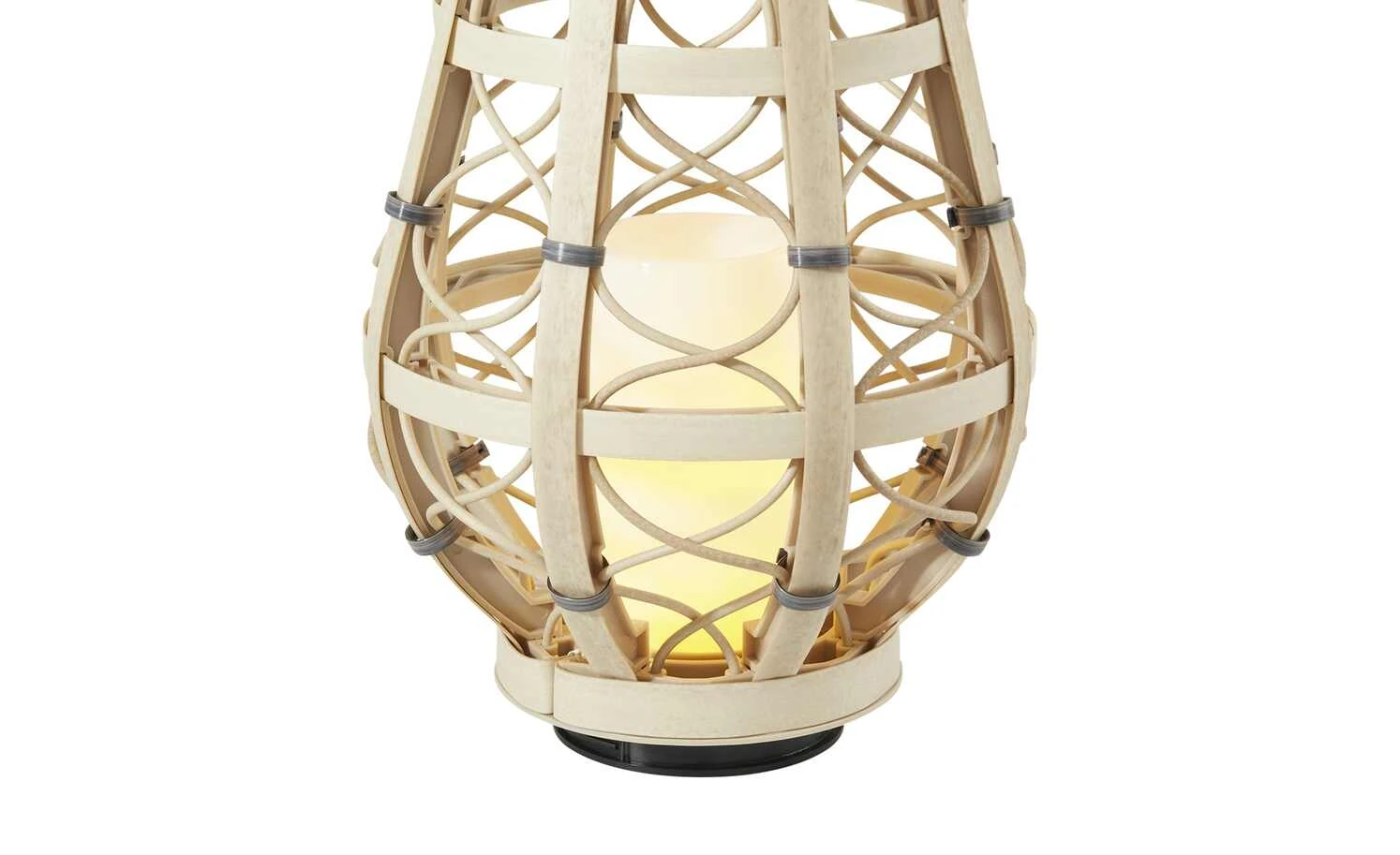 Trio Solar-Aussen-Tischleuchte, beige `klein´ – Bild 5