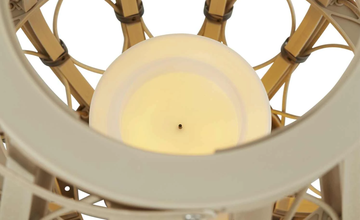 Trio Solar-Außen-Tischleuchte, beige `groß` – Bild 6